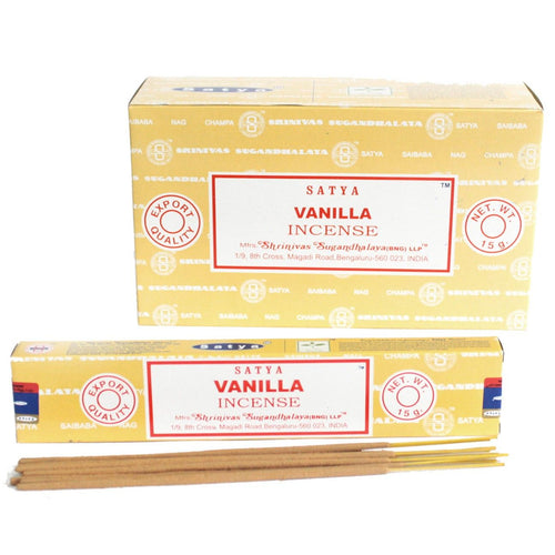 Bâtonnets d'Encens Satya Vanille – 15 g