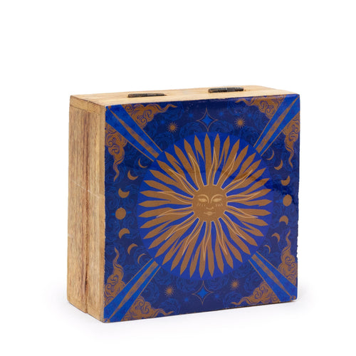 Boîte Carrée en Bois Émaillé Hop Hare – 13,5 cm