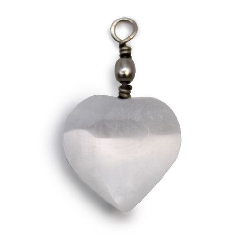 Pendentif Sélénite Cœur