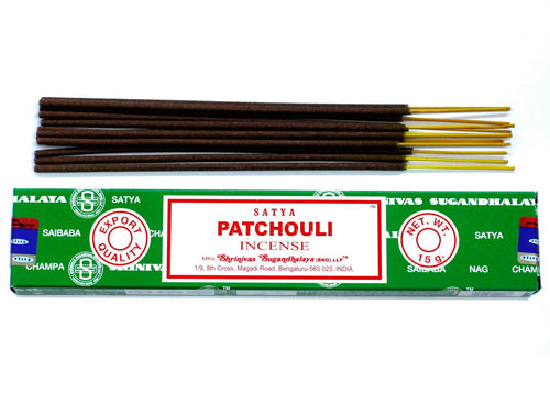 Encens Satya Patchouli – Bâtonnets Indiens 15 g