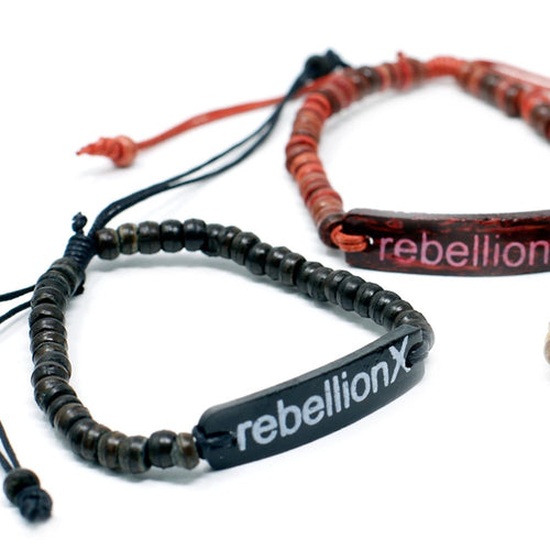 Bracelet Jonc en Coco – Message Rebellion X