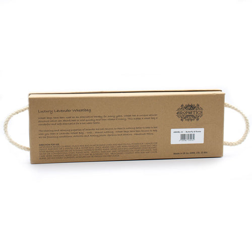 Bouillotte Sèche Blé & Lavande – Coffret Papillon & Roses