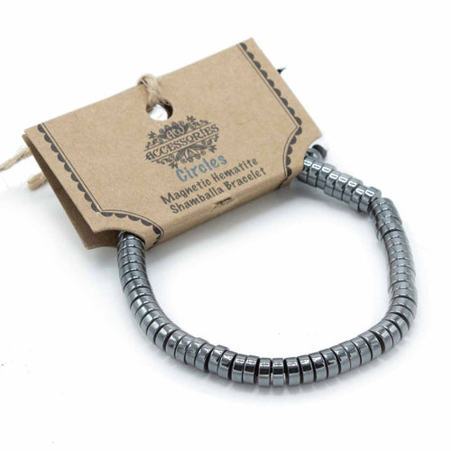 Bracelet Shamballa Magnétique en Hématite – Perles Rondes