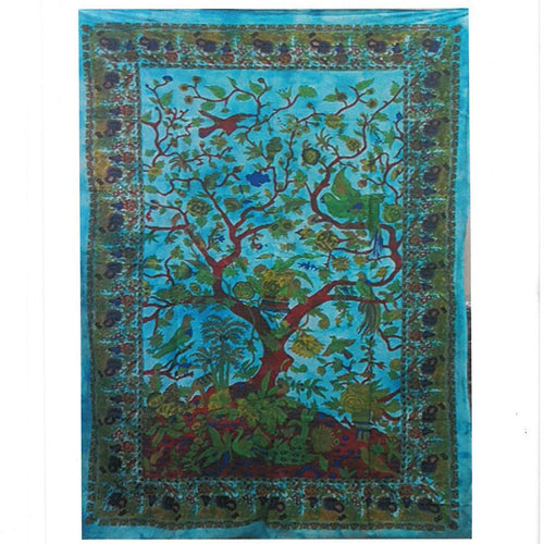 Tenture Murale en Coton – Arbre de Vie Classique