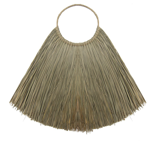 Tenture Murale Éventail en Fibres Naturelles – Naturel