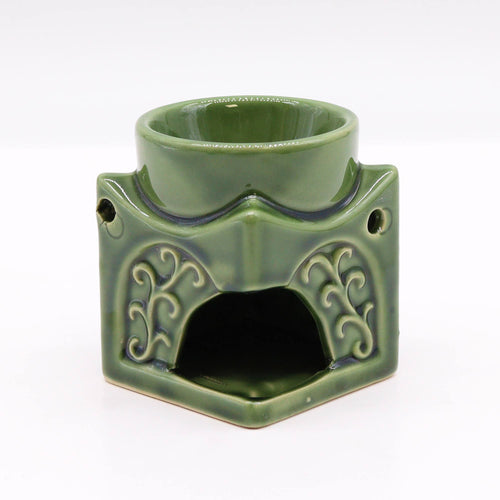 Brûle-Parfum Bouddha Carré – Jade Foncé