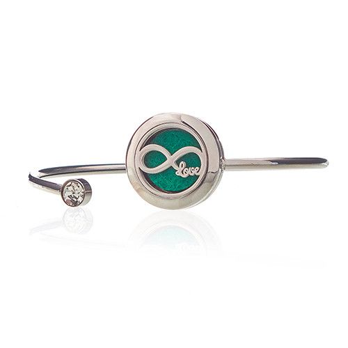 Bracelet Diffuseur d'Aromathérapie en Cristal - Amour Infini - 20 mm