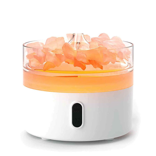Diffuseur d'Arômes Veilleuse Effet Flamme – Sel de l'Himalaya (USB-C)