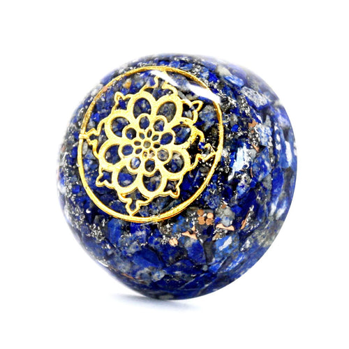 Dôme Orgonite de Bureau Lapis-Lazuli
