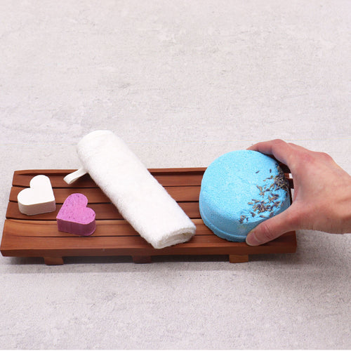 Grand Plateau en Acajou pour Pain de Savon
