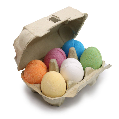Œufs de Bain Effervescents Assortis – Lot de 6