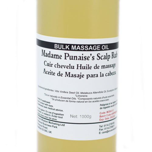 Huile de Massage 1 kg – Cuir Chevelu Madame Punaise