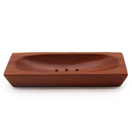 Porte-Savon en Acajou – Forme Rectangulaire