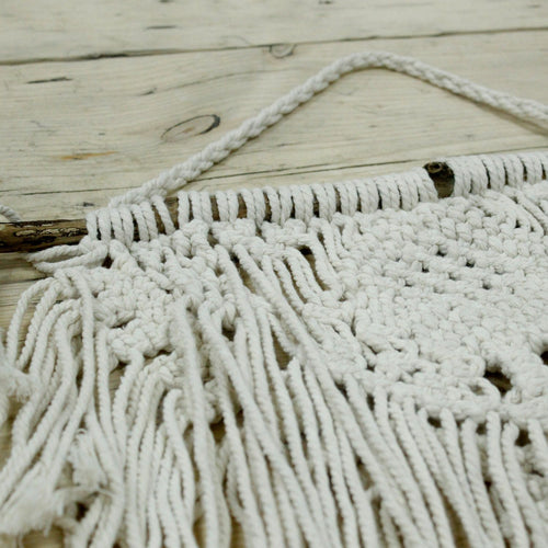 Tenture Murale Macramé – Foyer & Cœur