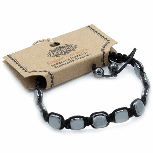 Bracelet Shamballa Magnétique en Hématite – Perles Arrondies