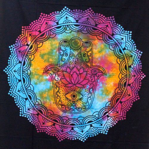 Tenture Murale & Couvre-lit Coton – Main de Fatma 230 x 200 cm