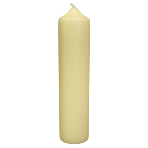 Bougie d'Église Ivoire 21,5 x 5 cm – Longue Combustion