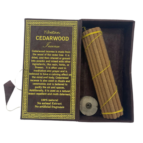 Coffret Cadeau d'Encens Dhoop de l'Himalaya – Bois de Cèdre
