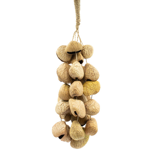 Hochet Naturel en Noix Pangi Moyen (30 coquilles)