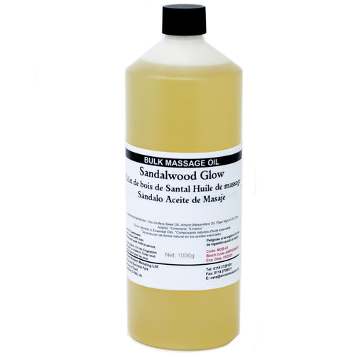 Huile de Massage au Bois de Santal 1 kg – Format Professionnel