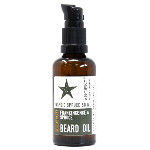 Huile à barbe naturelle 50 ml – Épicéa Nordique