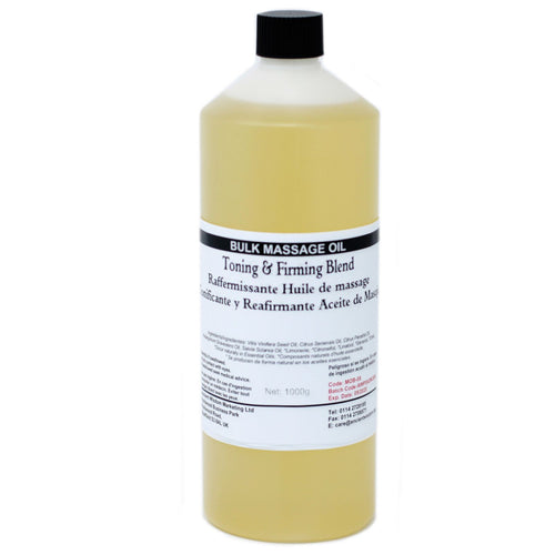 Huile de Massage Tonifiante et Raffermissante 1 kg – Format Professionnel