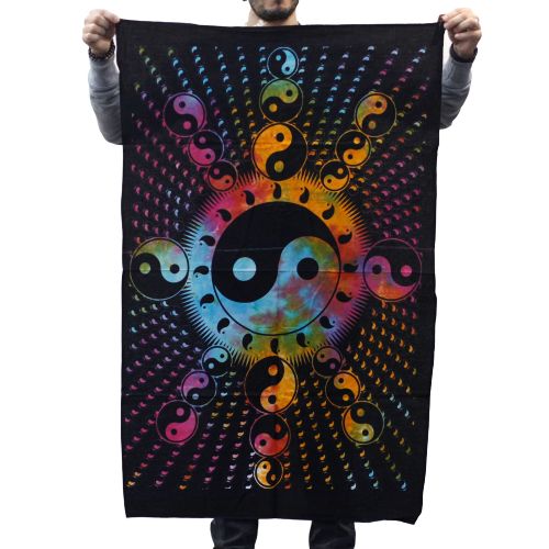 Tenture Murale en Coton Yin Yang – 78 x 112 cm