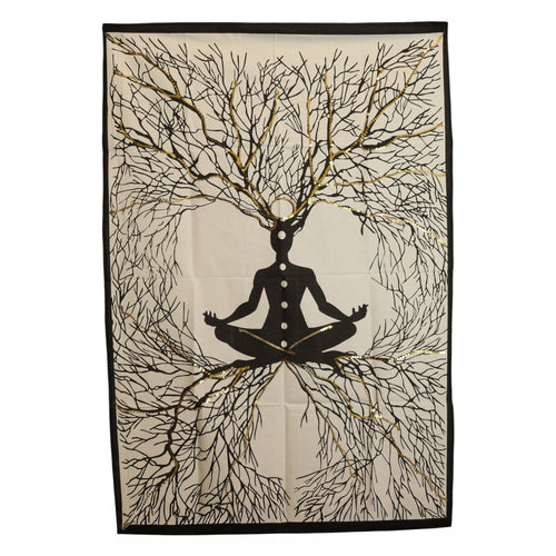 Tenture Murale en Coton 70x110 cm – Connexion Terre & Chakras