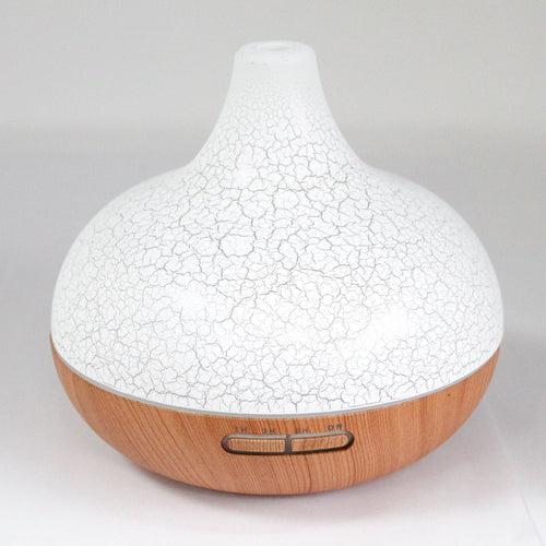 Diffuseur d'Huiles Essentielles Santorini – Effet Coquillage, USB, Changement de Couleur, Minuterie