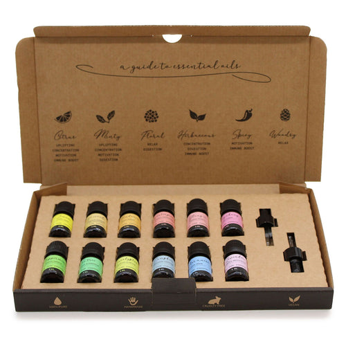 Coffret d'Huiles Essentielles d'Aromathérapie - Pack Découverte