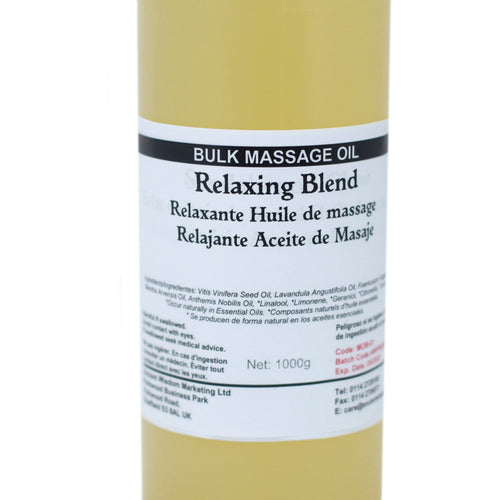 Huile de Massage Relaxante 1 kg – Format Professionnel