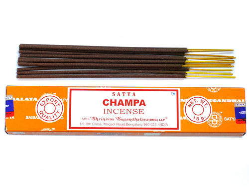 Bâtonnets d'Encens Satya – Champa 15 g