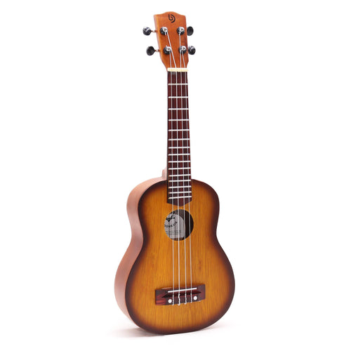 Ukulélé artisanal - Finition sunburst orange (4 cordes)