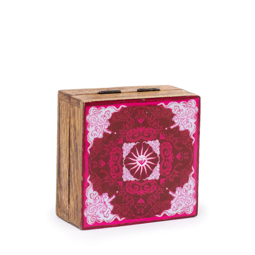 Petite Boîte Carrée en Bois Émaillé Hop Hare – 10 cm