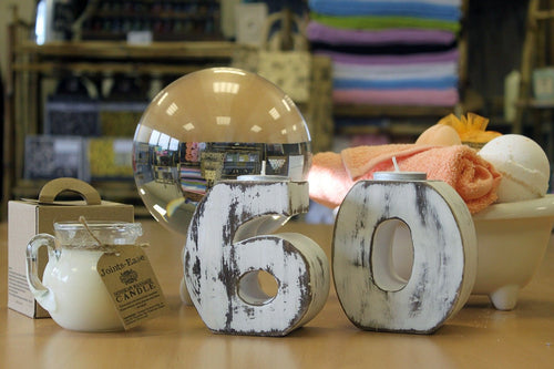 Chiffre d'Anniversaire en Bois N°6 – Bougeoir Chauffe-Plat