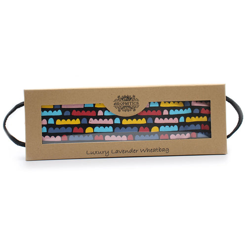 Bouillotte Sèche aux Graines de Blé et Lavande en Coffret – Nuages Arc-en-Ciel