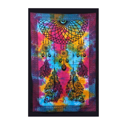 Tenture Murale & Couvre-lit Coton – Attrape-rêves 130 x 200 cm