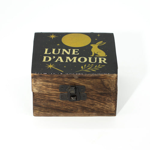 Boîte en Manguier Émaillée S – Lune d'Amore