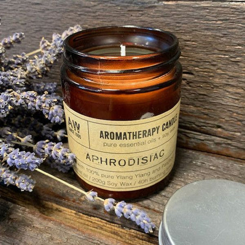 Bougie de Cire de Soja Aromathérapie 200 g – Aphrodisiaque