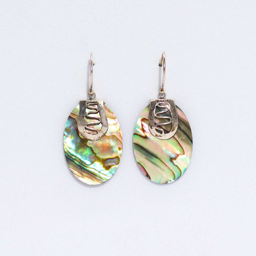 Boucles d'Oreilles Argent & Nacre d'Abalone – Tongs