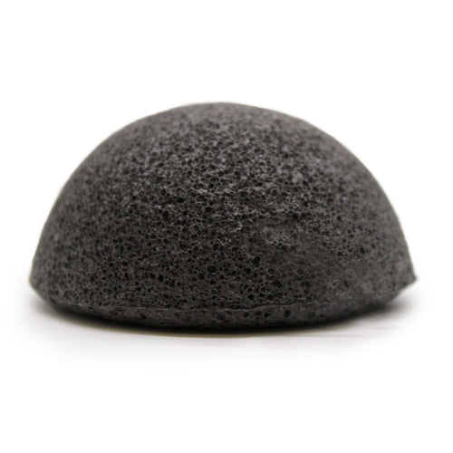Éponge Konjac au Charbon – Nettoyante Visage & Corps
