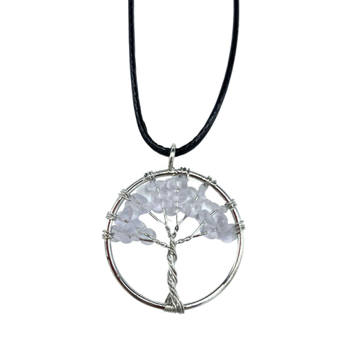 Pendentif Arbre de Vie en Cristal de Roche