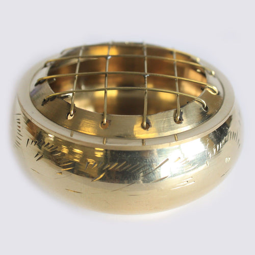 Brûle-Encens en Laiton – Pot à Charbon et Résines