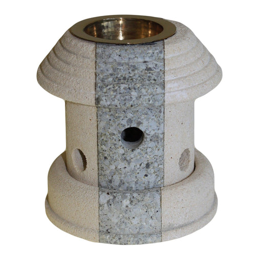 Brûle-parfum en Pierre Sculptée – Combo Lanterne