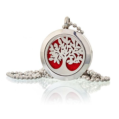 Collier Diffuseur d'Huiles Essentielles – Arbre de Vie 25 mm