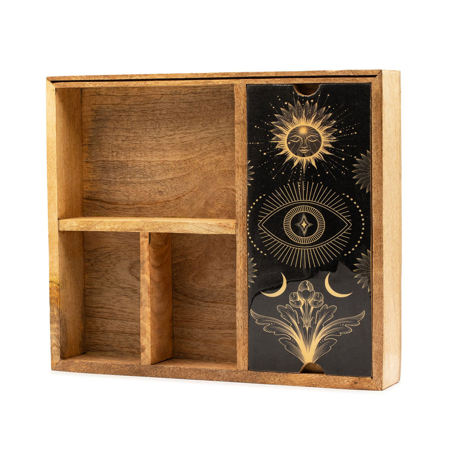 Boîte à Tarot Quatre Compartiments – Rangement Complet