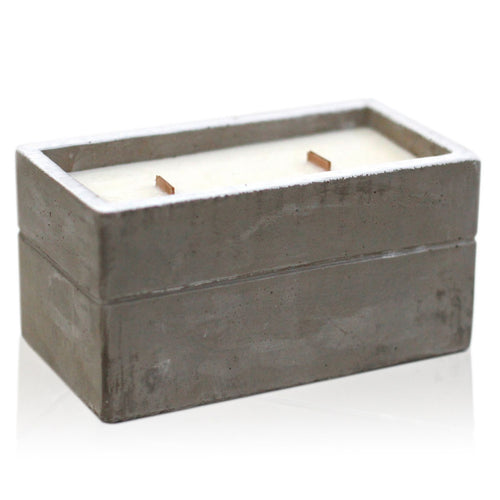 Bougie en Béton Cire de Soja Grand Format – Clou de Girofle & Bois de Santal