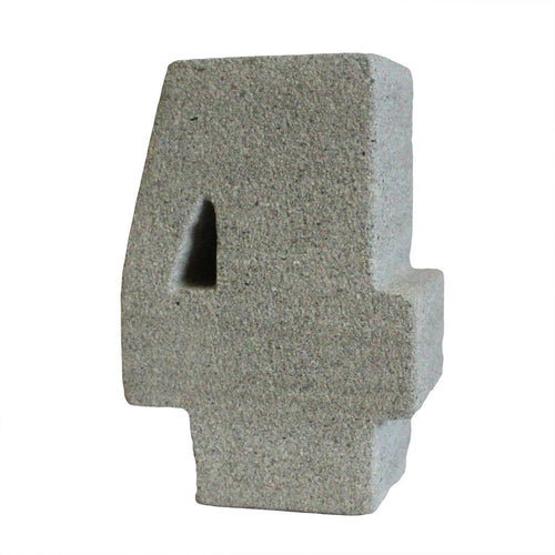 Bougeoir Chiffre 4 en Granit Sculpté