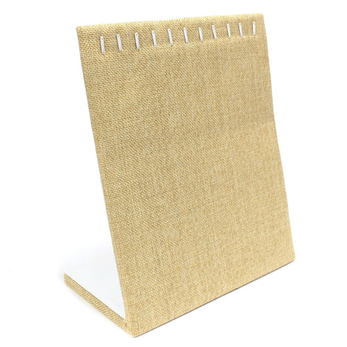 Présentoir en Rattan Naturel pour Pendentifs – 11 Crochets