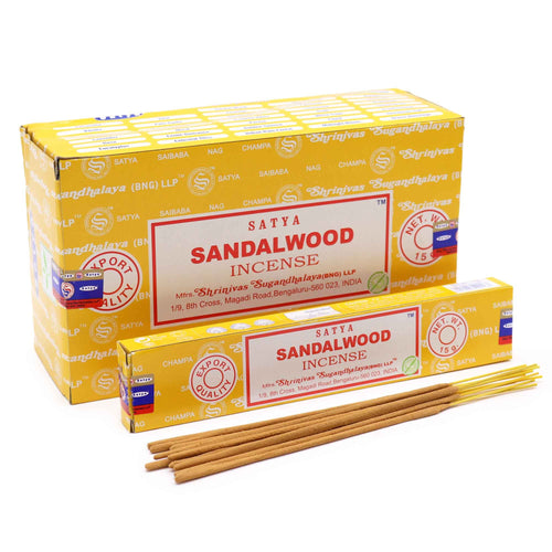 Encens Satya Bois de Santal – Bâtonnets Indiens 15 g